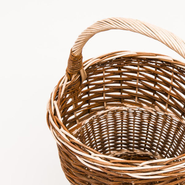 Red Willow Potato Basket - Handmade Willow Basket