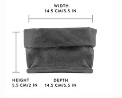 Lollie Large Paper Bag Dark Grey