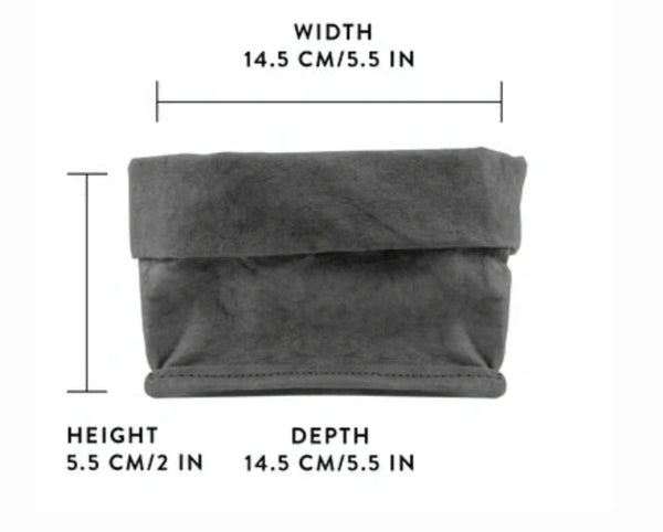 Lollie Large Paper Bag Dark Grey