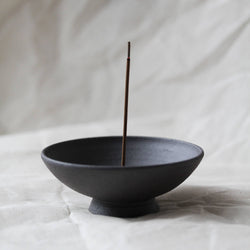 Mineral Purple, Incense Chalice in Terracotta. Zen. Artisan