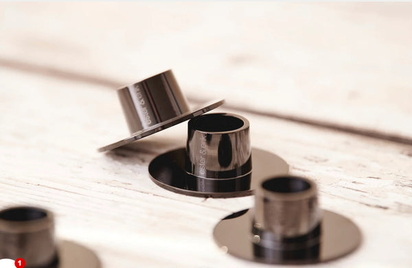 Nordic Black Brass Candle Holder Box of 2