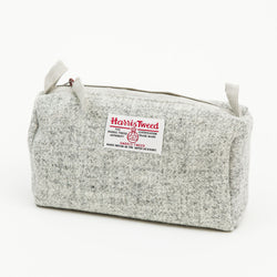 Harris Tweed Travel Wash Bag in Grey