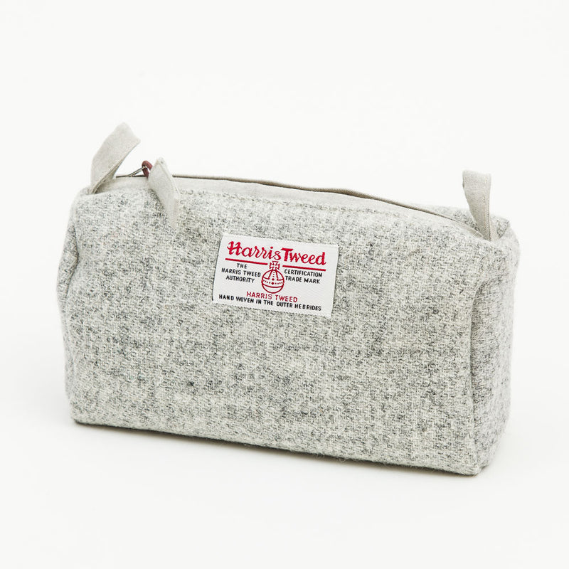 Harris Tweed Travel Wash Bag in Grey