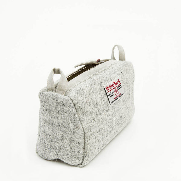 Harris Tweed Wash Bag in Grey