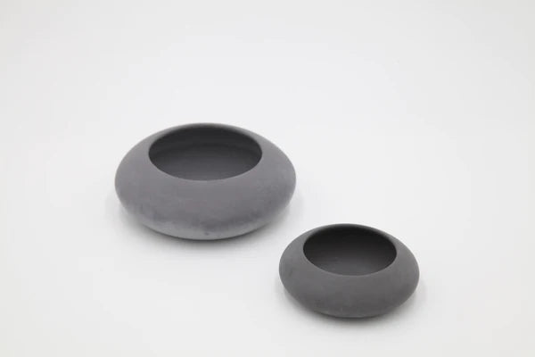 Small Dark Grey Concrete Bowl