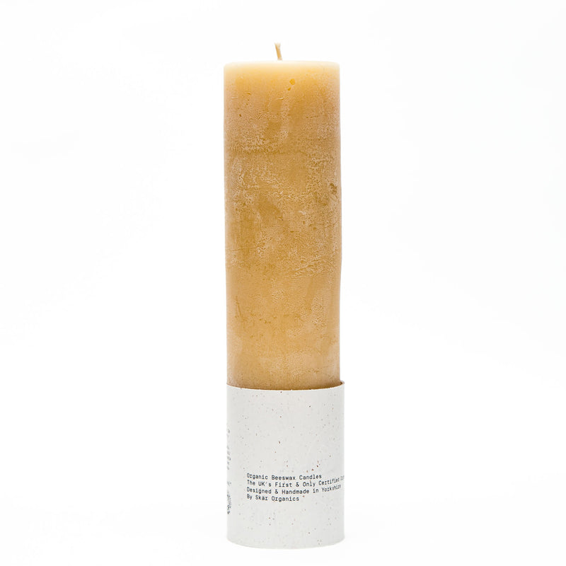 Organic Beeswax Handmade Pillar Candles 200mm