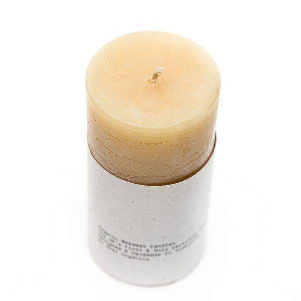 Organic Beeswax Handmade Pillar Candles 100mm