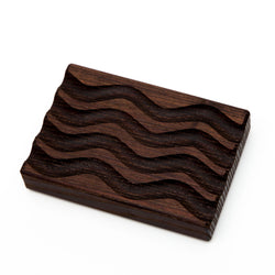 Dark Stained Wood Soap Dish