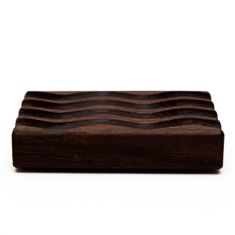 Dark Stained Wood Soap Dish