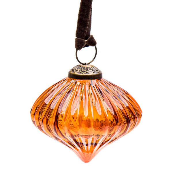 Ribbed Glass Bauble