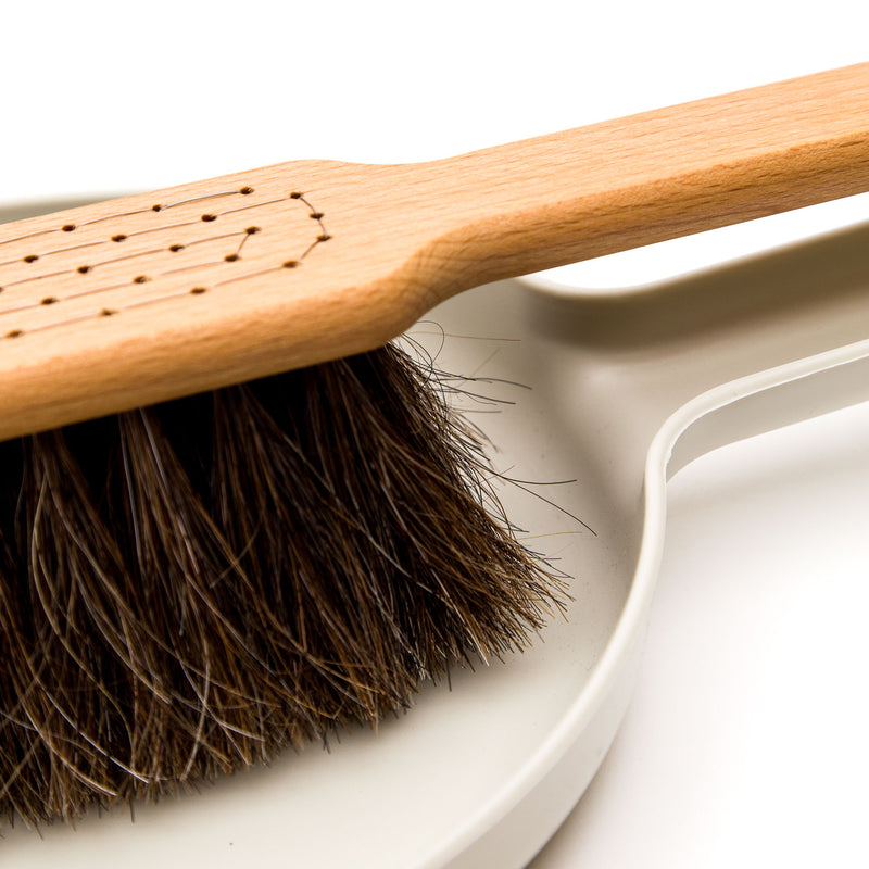 Stylish White Dust Pan & Brush Set