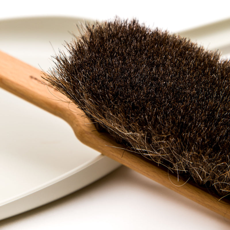 Stylish White Dust Pan & Brush Set