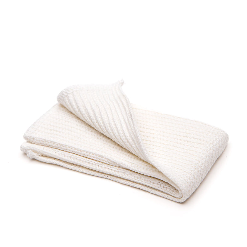 Household Cloth White Knit Stitch