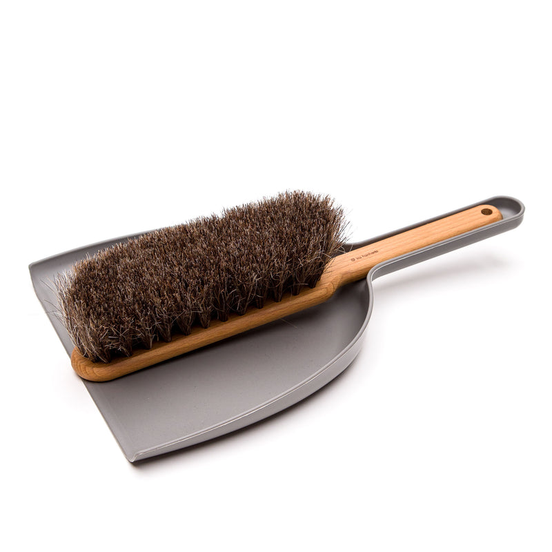 Stylish Grey Dust Pan & Brush Set