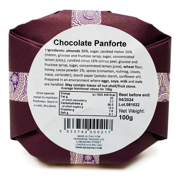 Chocolate Panforte 100g