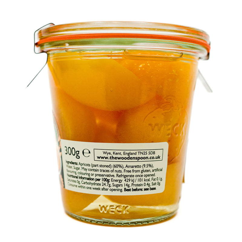 Apricots With Amaretto In Weck Jar