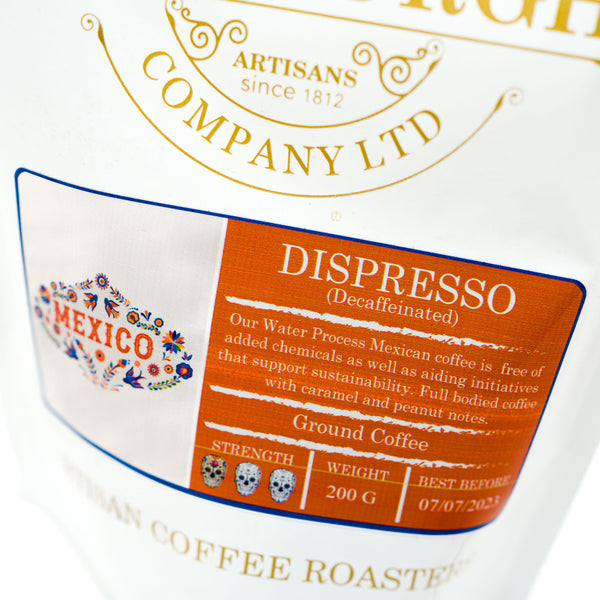 Dispresso Mexican Bean Ground Decaffeinated Coffee