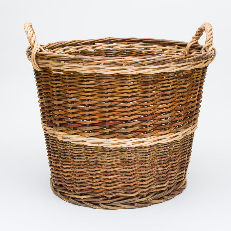 Medium Rustic Willow Log Basket