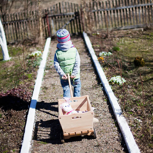 Wooden Toy Cart Small