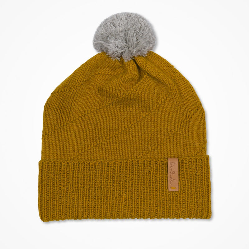 Merino Wool Pom Pom Hat