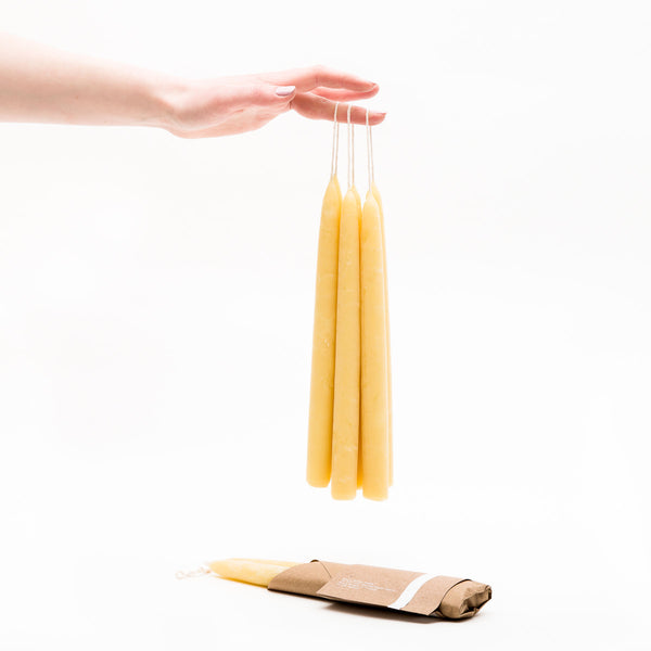 Organic Beeswax Taper Candles