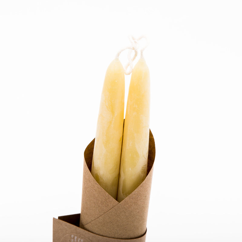 Organic Beeswax Taper Candles