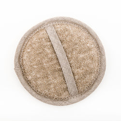 Large Linen Loofah Natural Oat