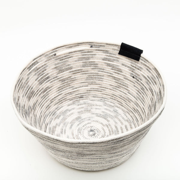 Large Cotton Rope Basket With Slit Handle