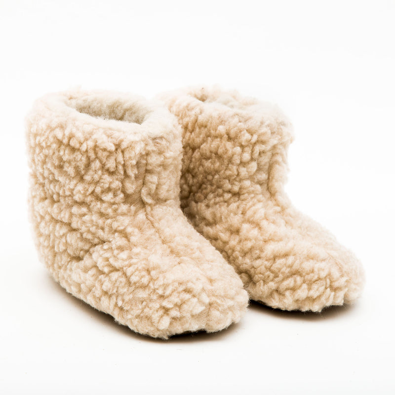Natural Pink Child Mountain Slipper Boots