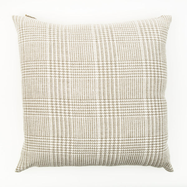 Mix Weave Large Natural Linen Cushion