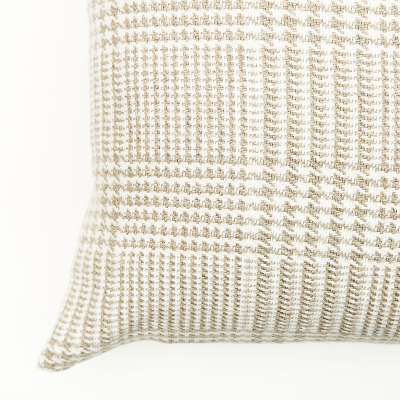 Mix Weave Large Natural Linen Cushion