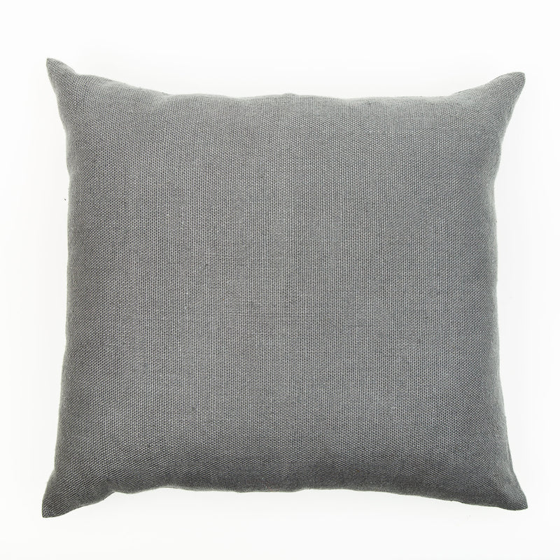 Slate Colour Large Natural Linen Cushion