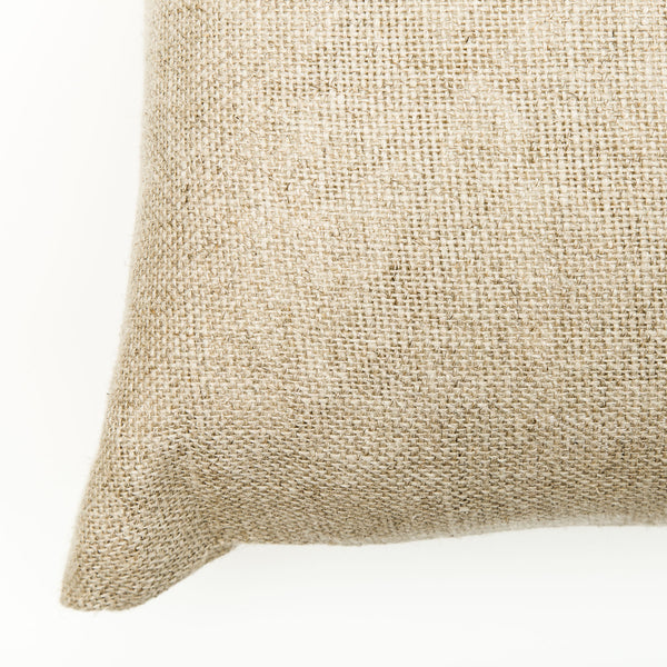 Oat Colour Large Natural Linen Cushion