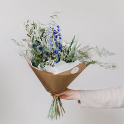 Blue Manhattan Luxury Dried Flower Bouquet