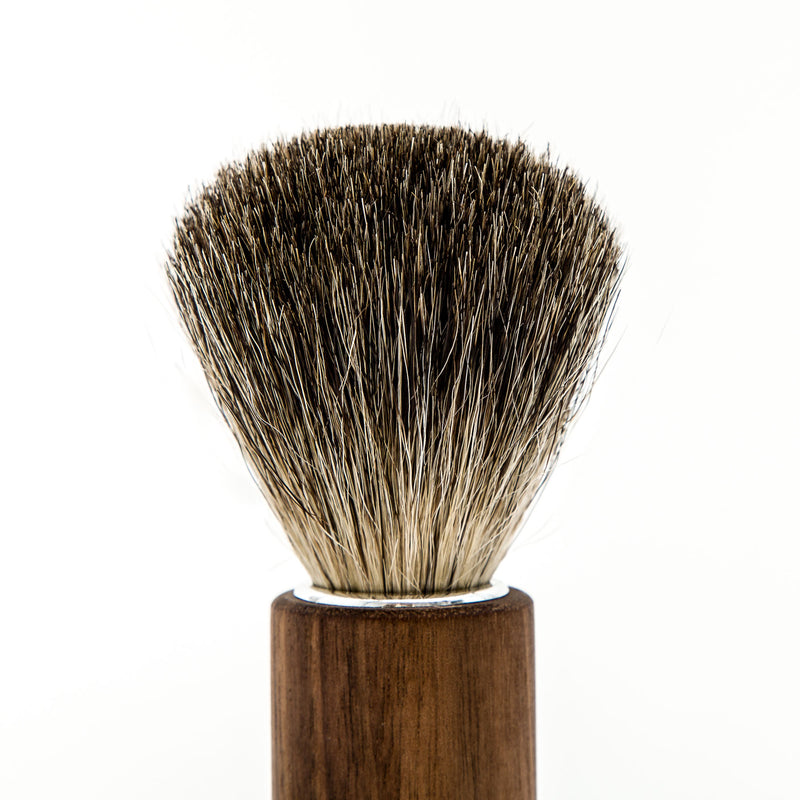 Oiled Walnut Shaving Brush