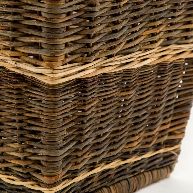 Large Back Pack Basket In French Green Willow