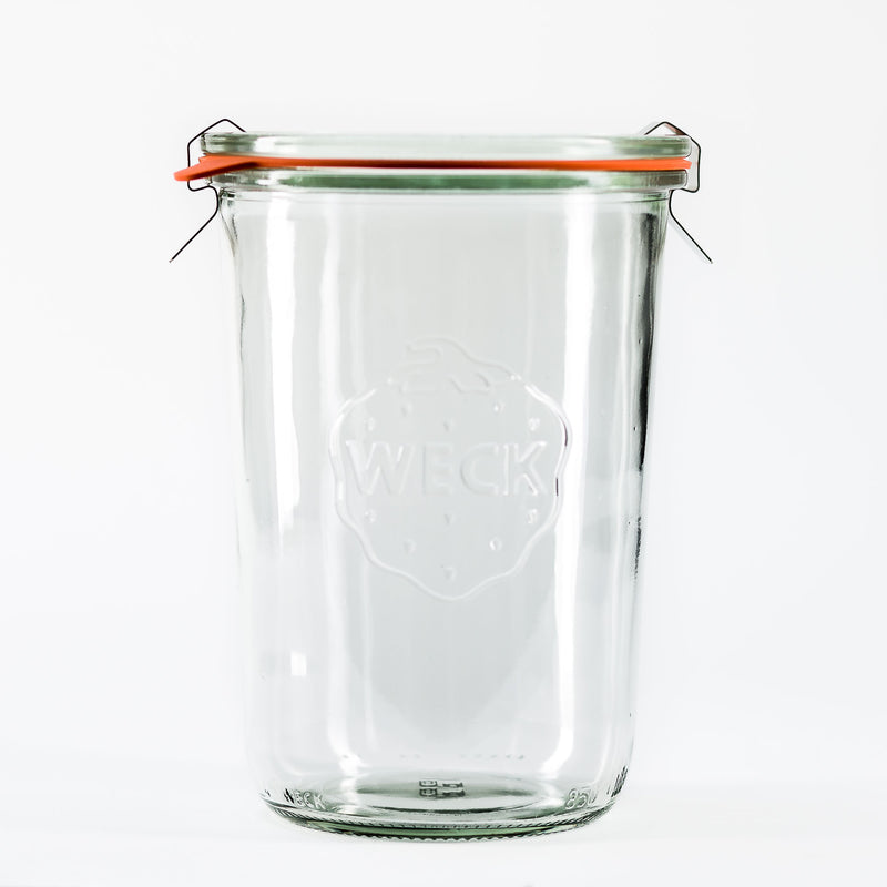 30oz/850ml Large Weck Jar With Seal & Clips