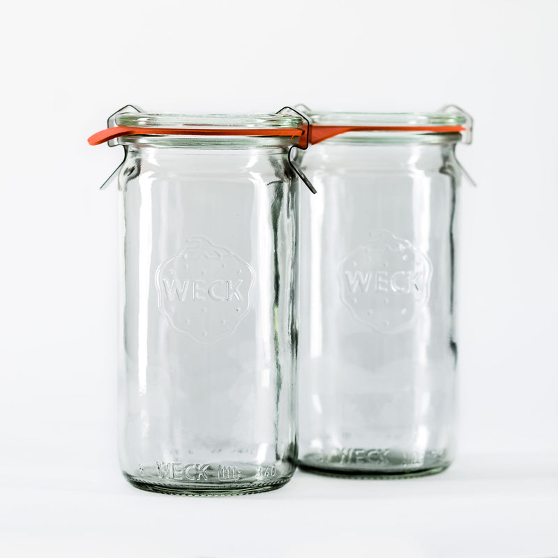 11.5oz Twin Pack Tall Weck Jar With Seal & Clips