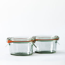 5.6oz Twin Pack Weck Jar With Seal & Clips