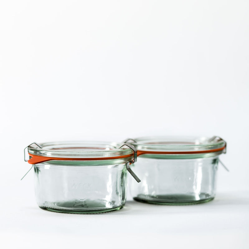 5.6oz Twin Pack Weck Jar With Seal & Clips