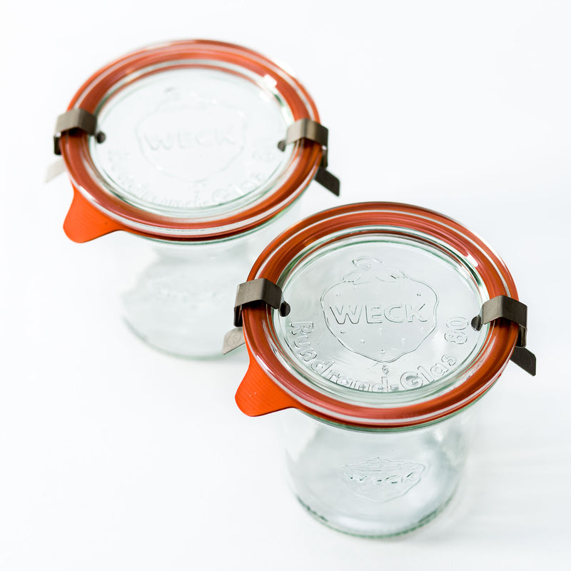 10.2oz Twin Pack Weck Jar With Seal & Clips