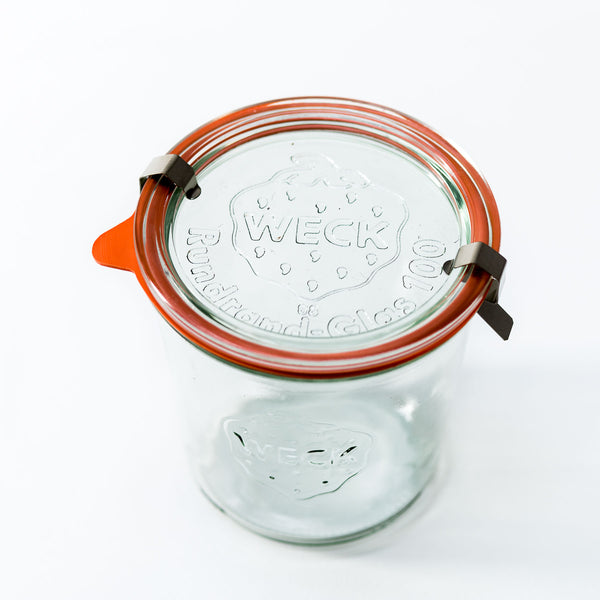 20.4oz Weck Jar With Seal & Clips