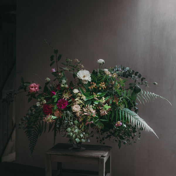 Custom workshop for two - Bridal Bouquet & Bud Vase Arrangements