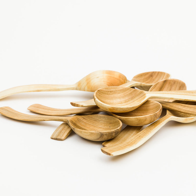 Wooden Tablespoon with Wide Handle