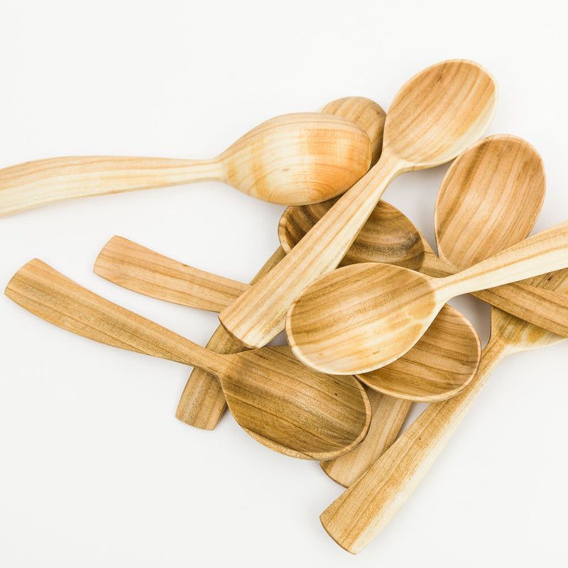 Wooden Tablespoon with Wide Handle