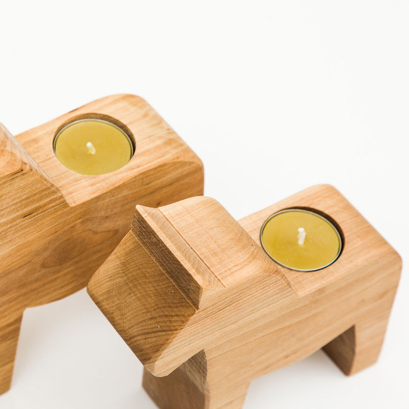 Small Dala Horse Candle Holder