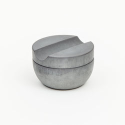 Dark Shaving Bowl with Natural Soap