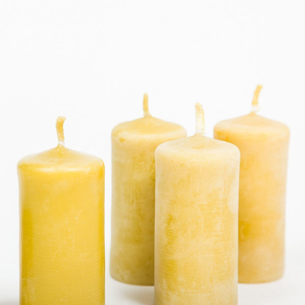 Beeswax Stubby Candles - Beeswax Candle - shop online uk | Travelling Basket