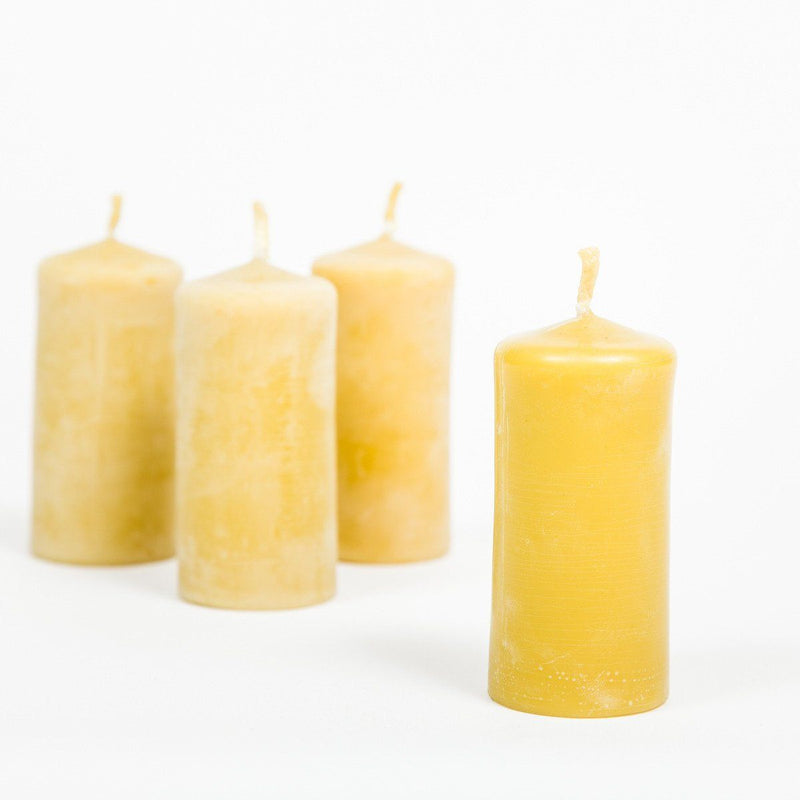 Beeswax Stubby Candles - Beeswax Candle - shop online uk | Travelling Basket