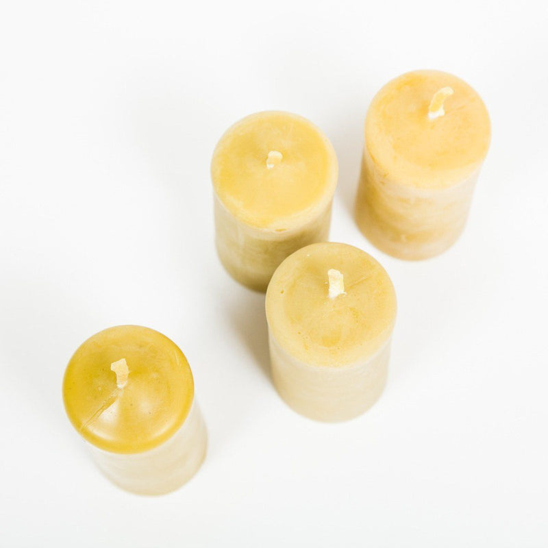 Beeswax Stubby Candles - Beeswax Candle - shop online uk | Travelling Basket